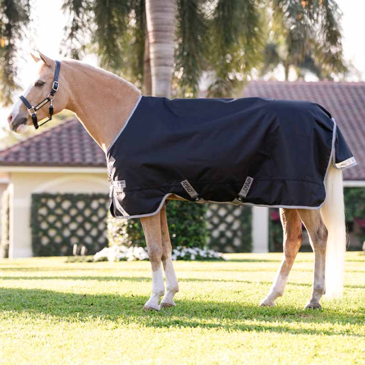 Couverture imperméable Amigo Ripstop 900D 0g Pony Noir/Gris dans le groupe Couvertures cheval / Couvertures d'extérieur / Couvertures imperméables cheval chez Equinest (AARBL0KJIBAGR_r)