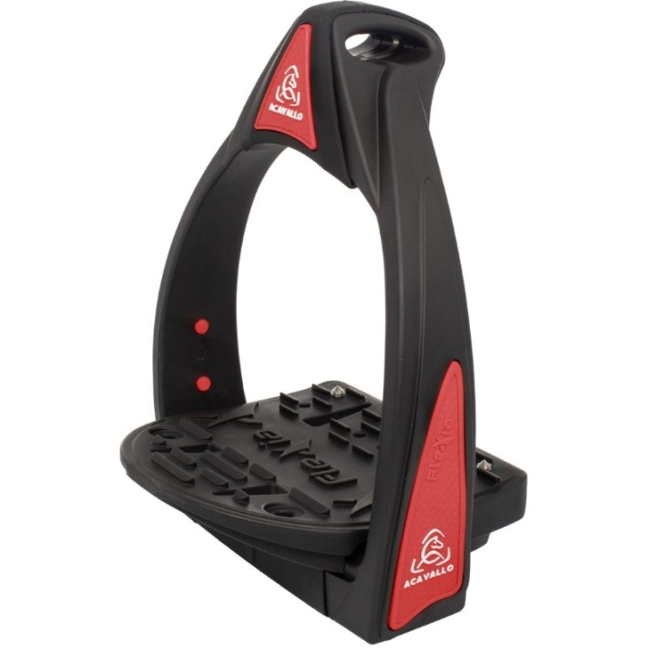 Étriers Flexia Noir/Rouge dans le groupe Équipement cheval / Étrier d'équitation chez Equinest (AC625BKREDBARE)