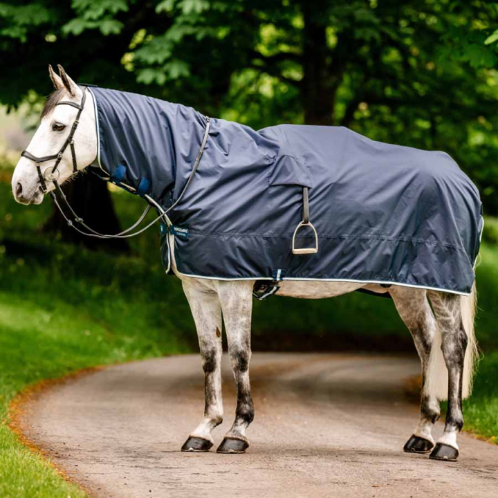 Horseware Couverture de pluie d'exercice Newmarket Witney Navy