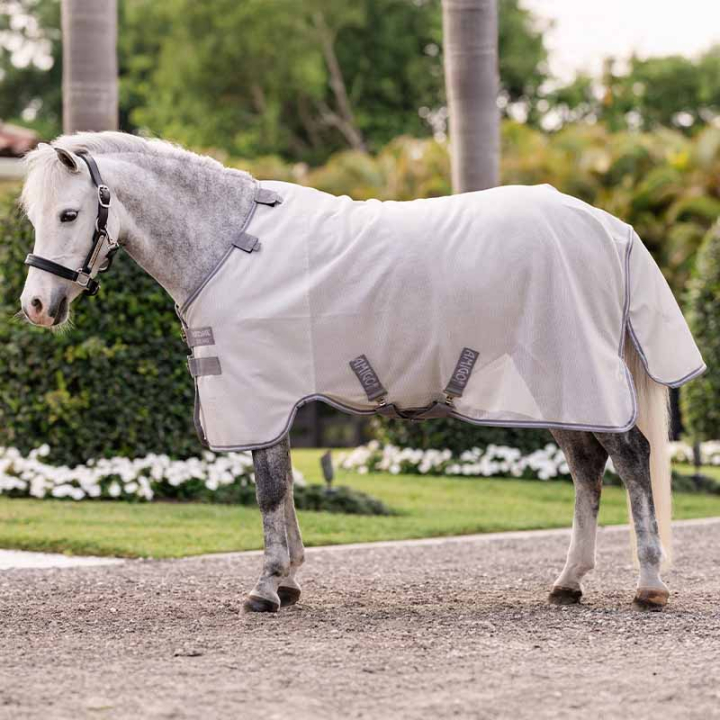 Couverture Anti-Mouches Amigo Bug Rug Pony Argent/Gris dans le groupe Anti-mouches / Couvertures anti-mouches chez Equinest (AFRMGQIJISIGR_r)