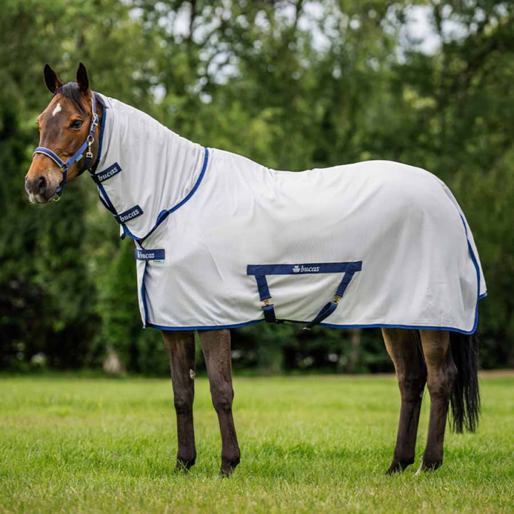 Couverture anti-mouches Freedom Argent dans le groupe Couvertures cheval / Couvertures anti-mouches & anti-eczéma chez Equinest (B-434_S_r)