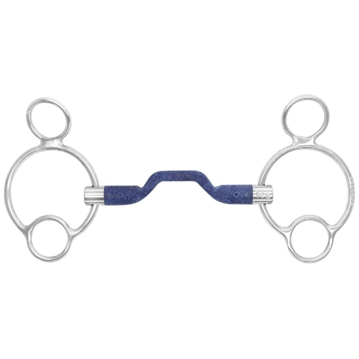 2,5-Ring Bomber Blue dans le groupe Équipement cheval / Mors / Mors Pessoa chez Equinest (B2RBB105_r)