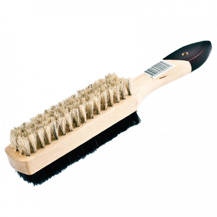 Brosse à chaussures Double Face Naturel/Noir dans le groupe Produits de soins / Entretien du cuir chez Equinest (BA650080100NABA)