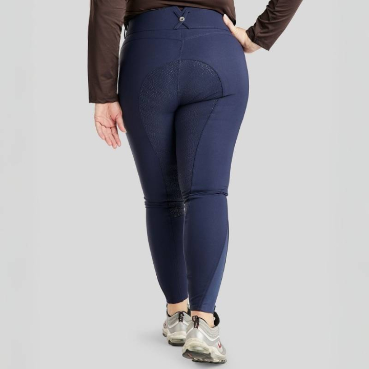 Culotte d'équitation Megan Yati Curve Full Grip Bleu Marine dans le groupe Vêtements d'équitation / Pantalons d'équitation / Culottes d'équitation chez Equinest (C20782103NA_r)