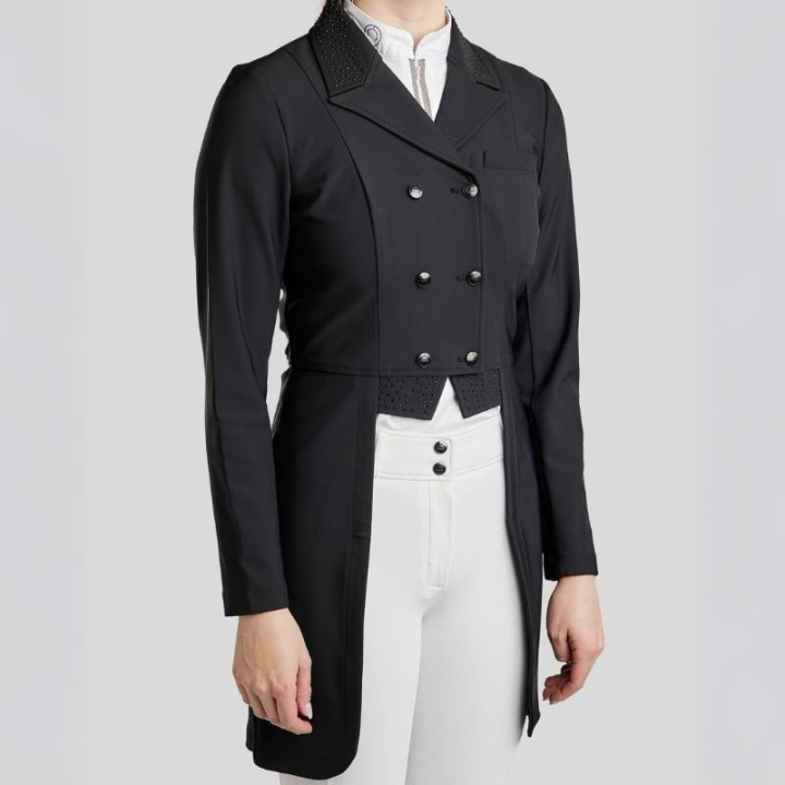 Frac de dressage Softshell Noir dans le groupe Vêtements d'équitation / Vestes et queues-de-pie chez Equinest (COAT20243BA_r)