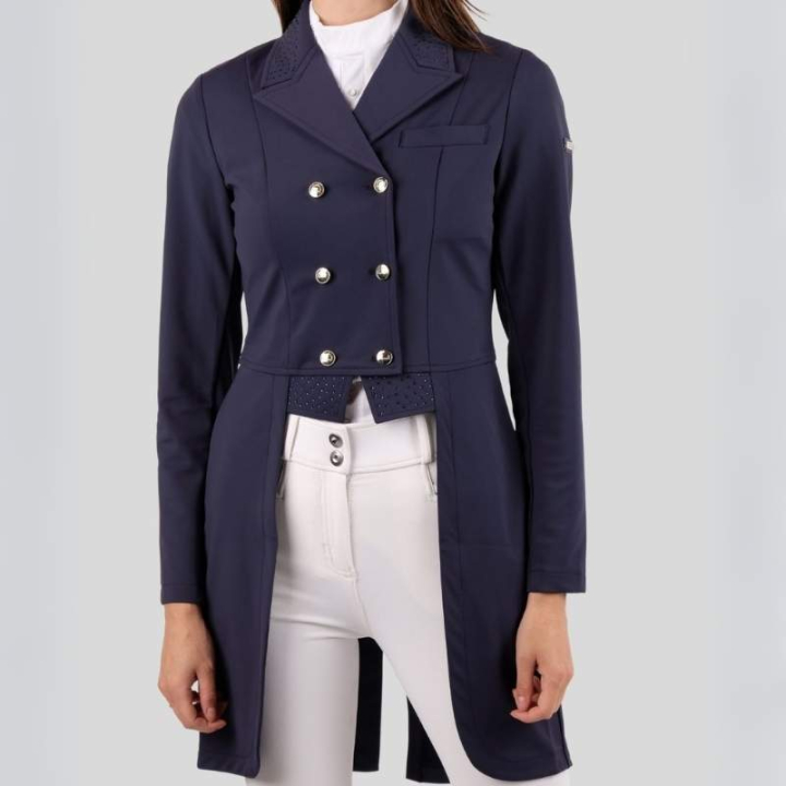 Frac de dressage Softshell Bleu Marine dans le groupe Vêtements d'équitation / Vestes et queues-de-pie chez Equinest (COAT20273NA_r)