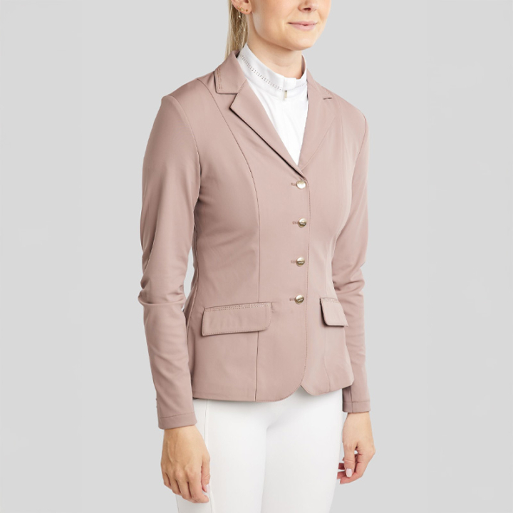 Veste de concours MoBlair Softshell Champagne Crystals Blush dans le groupe Vêtements d'équitation / Vestes et queues-de-pie chez Equinest (COMB26243PI_r)
