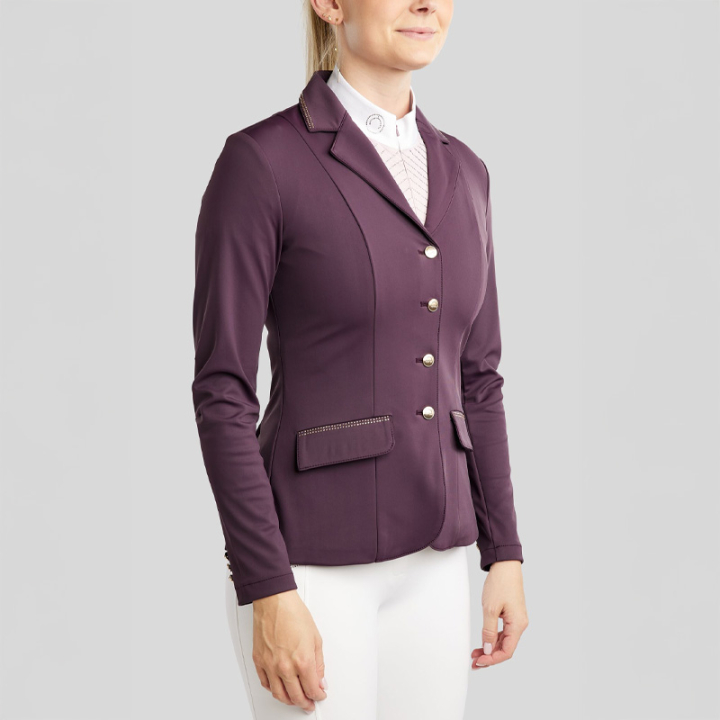 Veste de concours MoBlair Softshell Champagne Crystals Fig dans le groupe Vêtements d'équitation / Vestes et queues-de-pie chez Equinest (COMB26243PU_r)