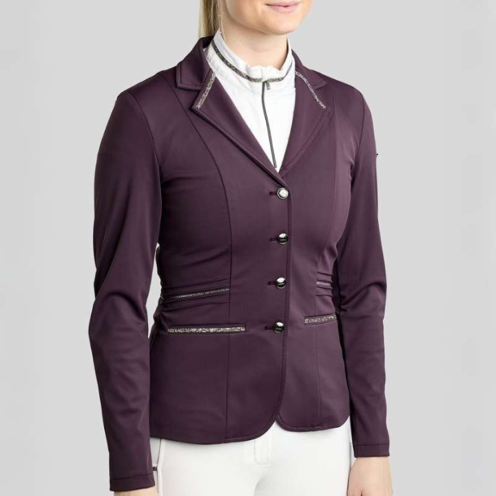 Veste de concours MoKelly Softshell Gun Metal Crystals Fig dans le groupe Vêtements d'équitation / Vestes et queues-de-pie chez Equinest (COMB26713634FIG_r)