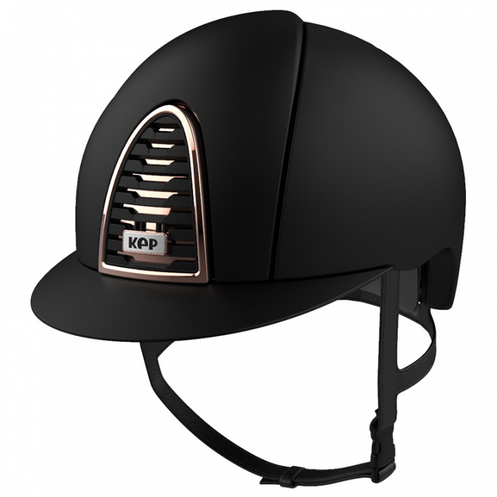 Casque Cromo 2.0 en Textile Noir/Rose Doré dans le groupe Équipement d'équitation / Casque d'équitation / Visière standard chez Equinest (CRTL2BLKRGBLK2_R)