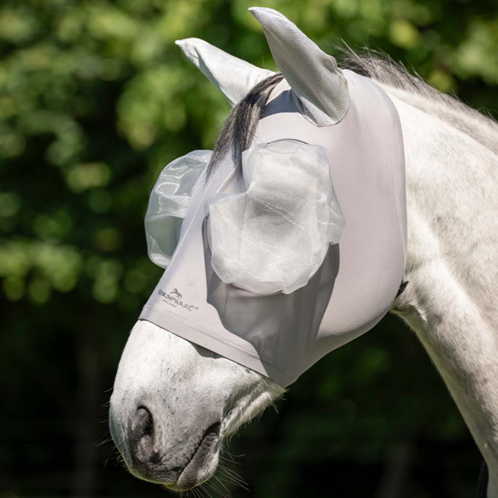Bonnet anti-mouches Defense Argent/Argent dans le groupe Anti-mouches / Masques anti-mouches  chez Equinest (DCHCNNIISISI_r)