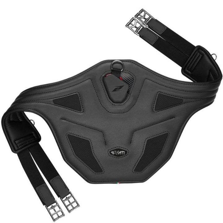 Sangle bavette Techno Stud Noir dans le groupe Équipement cheval / Sangles bavette / Protège-ventre & Sangles de saut d'obstacles chez Equinest (E2430BK110BKBA_r)