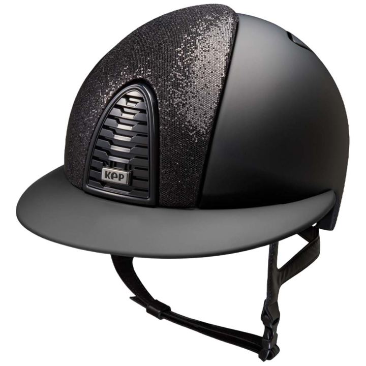 Casque d'équitation Cromo 2.0 Matt Polo Inserto Glitter Noir dans le groupe Équipement d'équitation / Casque d'équitation / Visière solaire chez Equinest (E54323B00171BA_r)