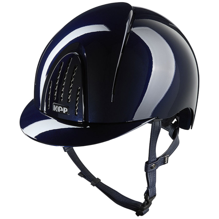 Casque d'équitation Smart Nova Metal Polish Bleu Marine dans le groupe Équipement d'équitation / Casque d'équitation / Visière standard chez Equinest (E54361L05071NA_r)