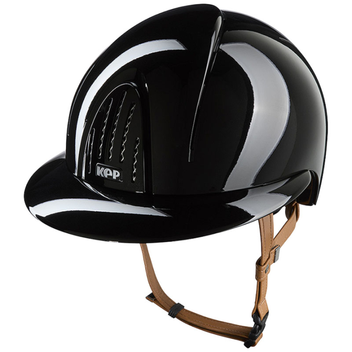 Casque d'équitation Smart Nova Metal Polish Polo Beige Strap Noir dans le groupe Équipement d'équitation / Casque d'équitation / Visière solaire chez Equinest (E54364B00171BA_r)