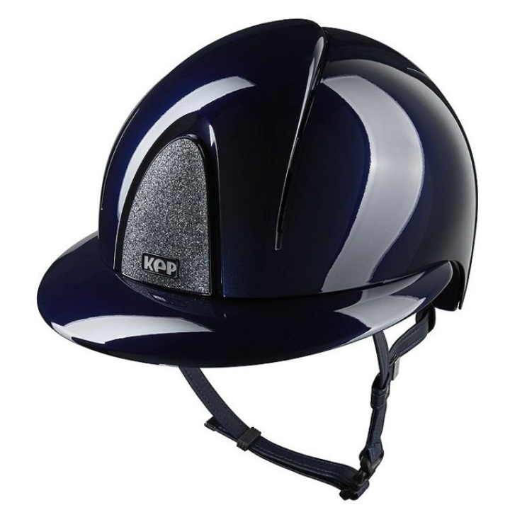Casque d'équitation Smart Nova Metal Polish Polo Star Bleu marine/Argent dans le groupe Équipement d'équitation / Casque d'équitation / Visière solaire chez Equinest (E54367L0NASI_r)