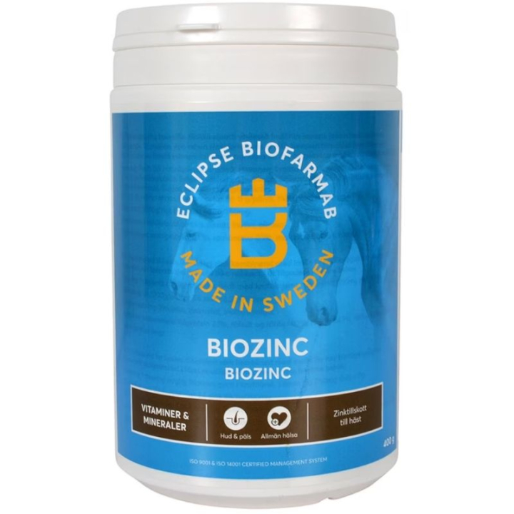 BioZinc 400 g dans le groupe Compléments alimentaires / Compléments alimentaires pour chevaux / Vitamines & Minéraux chez Equinest (H12032)