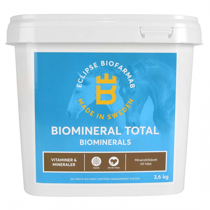 BioMinéral Total 3,6 kg dans le groupe Compléments alimentaires / Compléments alimentaires pour chevaux / Vitamines & Minéraux chez Equinest (H12034)