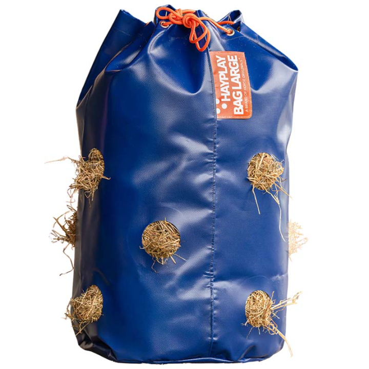 Sac à foin HayPlay Tiebag Large Bleu Foncé dans le groupe Écurie & Pré / Matériel pour l'écurie / Filets à foin & sacs à foin chez Equinest (HO-PB-L)