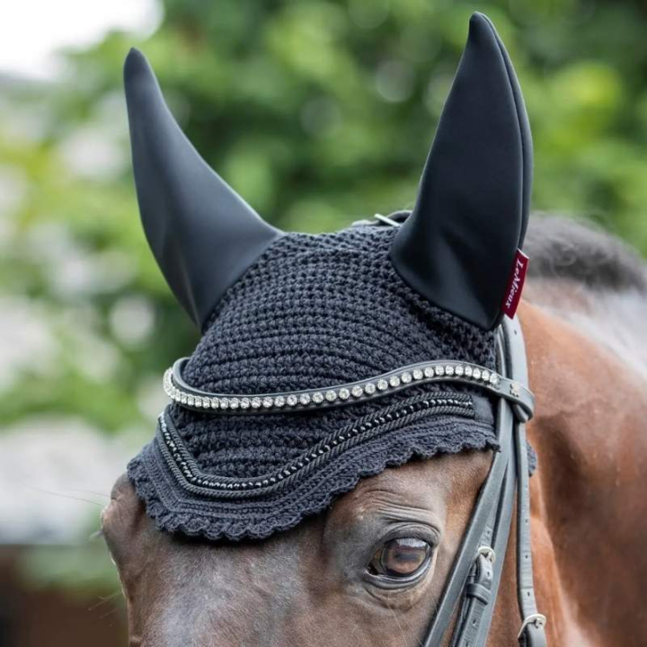 Bonnet Diamante Acoustic Soundless Noir dans le groupe Équipement cheval / Bonnet cheval chez Equinest (IT00808004BA_r)