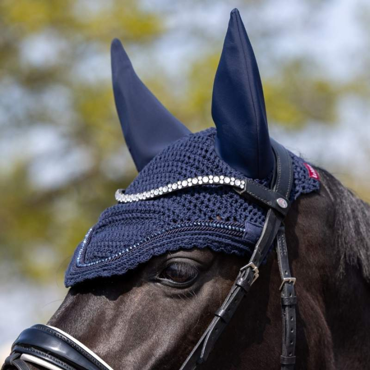 Bonnet Diamante Acoustic Soundless Bleu Marine dans le groupe Équipement cheval / Bonnet cheval chez Equinest (IT00810004NA_r)