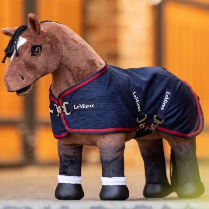 Couverture rafraîchissante Toy Pony Mesh Bleu Marine dans le groupe Chevaux-bâtons & Chevaux jouets / Équipement pour cheval jouet chez Equinest (IT045750NA)