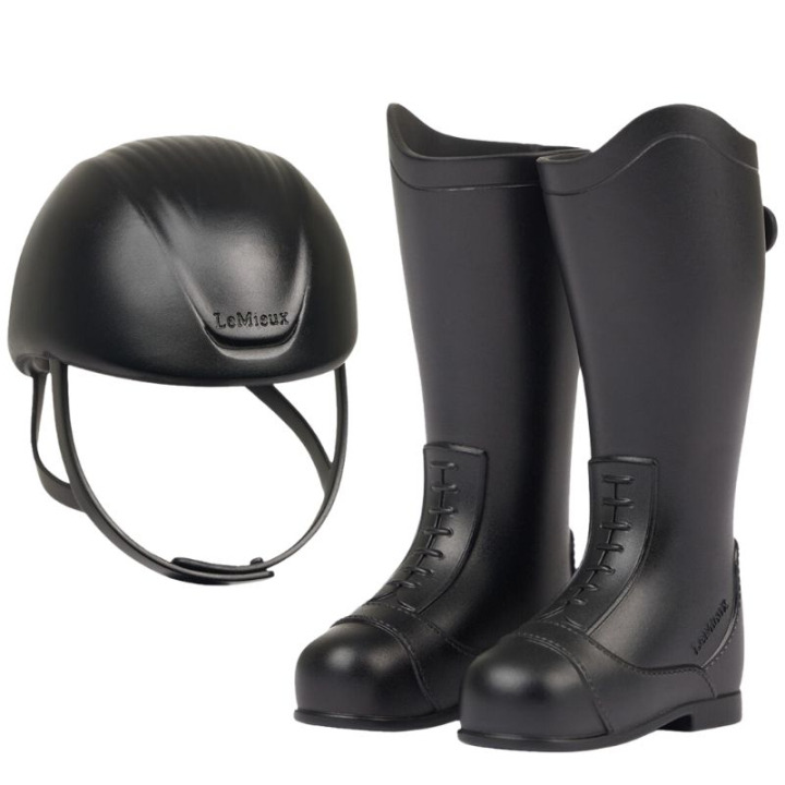 Casque d'équitation & Bottes d'équitation Toy Rider Noir dans le groupe Chevaux-bâtons & Chevaux jouets / Équipement pour cheval jouet chez Equinest (IT086460BA)