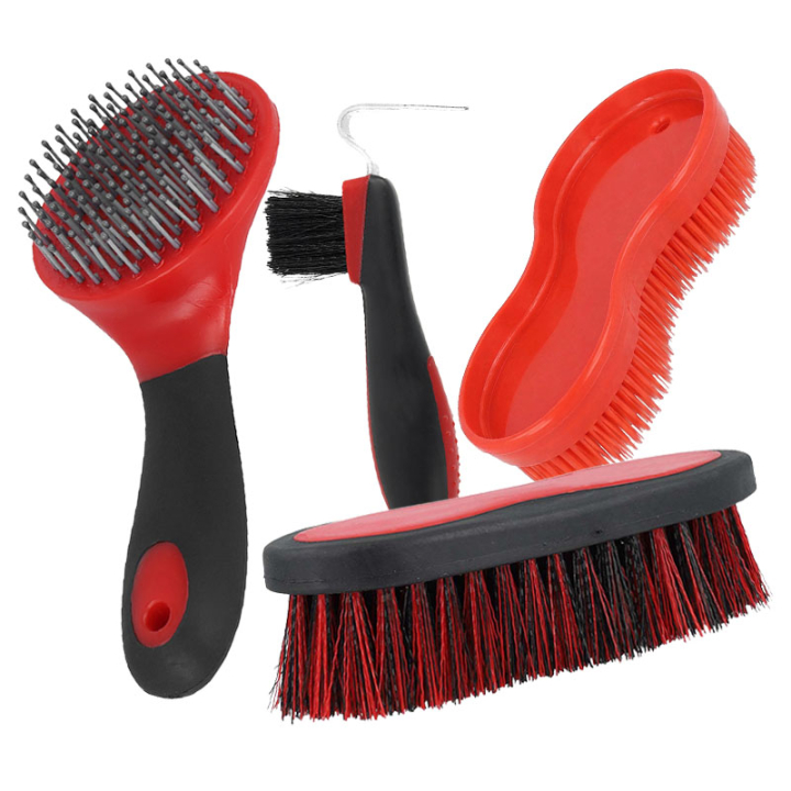 Petit kit de brossage Everyday Rouge dans le groupe Offre groupée chez Equinest (LBORSTKITERED)