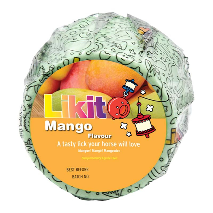 Pierre à lécher Mangue Recharge avec Trou 650g dans le groupe Compléments alimentaires / Compléments alimentaires pour chevaux / Blocs & Pierre à sel chez Equinest (LIKB2MA-650)