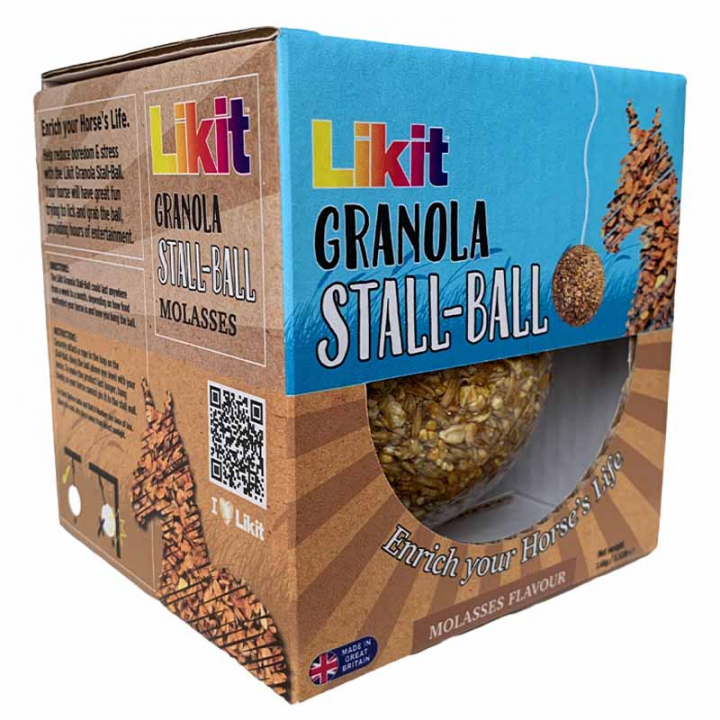 Balle d'Écurie Granola Mélasse 1,6 kg dans le groupe Compléments alimentaires / Compléments alimentaires pour chevaux / Blocs & Pierre à sel chez Equinest (LIKGRANBALLNA-1600)
