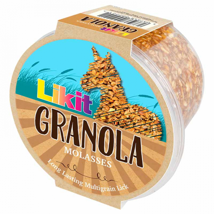 Recharge de Bloc Lécheur Granola Mélasse avec Trou 550 g dans le groupe Compléments alimentaires / Compléments alimentaires pour chevaux / Blocs & Pierre à sel chez Equinest (LIKGRANNAX8-550)