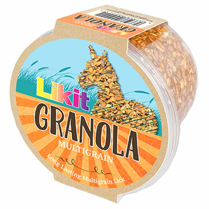 Recharge de Bloc Lécheur Granola Multigrain avec Trou 550 g dans le groupe Compléments alimentaires / Compléments alimentaires pour chevaux / Blocs & Pierre à sel chez Equinest (LIKGRANORX8EU-550)