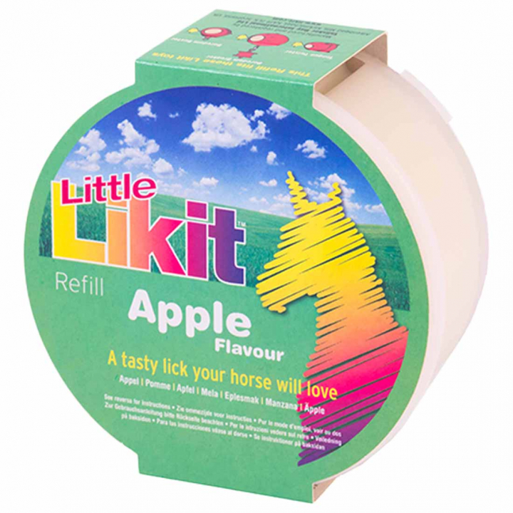 Recharge de Bloc Lécheur Petit Pomme sans Trou 250 g dans le groupe Compléments alimentaires / Compléments alimentaires pour chevaux / Blocs & Pierre à sel chez Equinest (LIKLLAPEU-250)