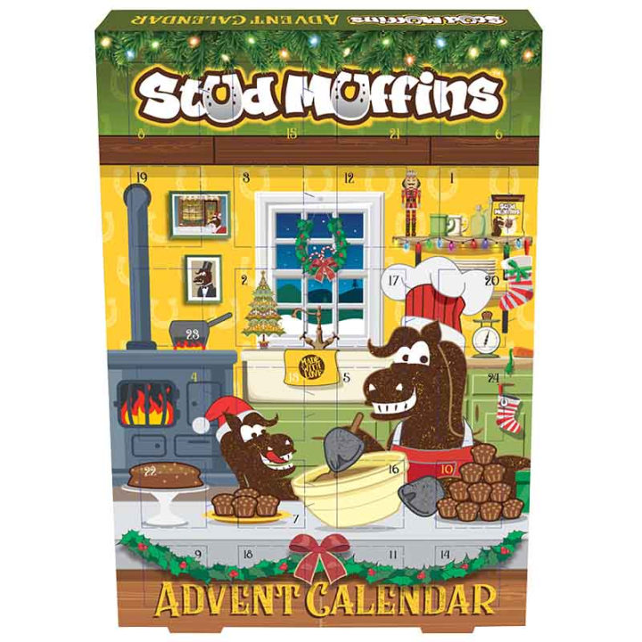 Calendrier de l'Avent Friandises pour chevaux Stud Muffins 250g dans le groupe Produits de soins / Friandises pour chevaux chez Equinest (LIKSTUDADX7-250)