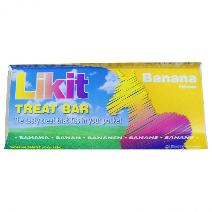 Barre de friandises pour chevaux Banane 90g dans le groupe Produits de soins / Friandises pour chevaux chez Equinest (LIKTBBAEU-90)
