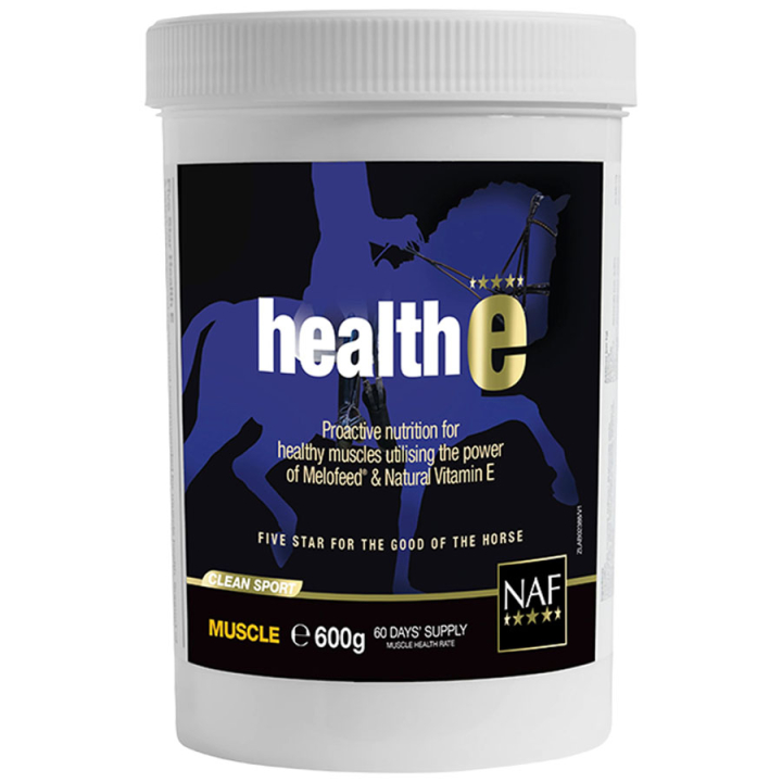 Health E 600g dans le groupe Compléments alimentaires / Compléments alimentaires pour chevaux / Muscles chez Equinest (NAF01906-600)