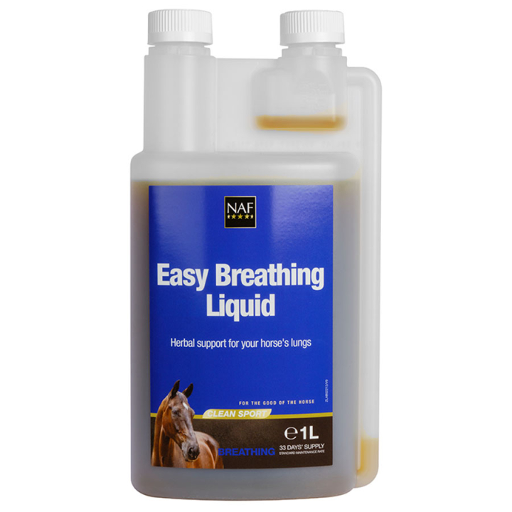 Easy Breathing 1L dans le groupe Compléments alimentaires / Compléments alimentaires pour chevaux / Respiration & Voies respiratoires chez Equinest (NAF1111)