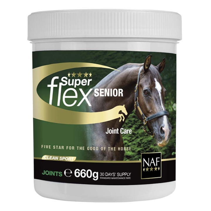 Superflex Senior 660g dans le groupe Compléments alimentaires / Compléments alimentaires pour chevaux / Articulations chez Equinest (NAF1296066-660)