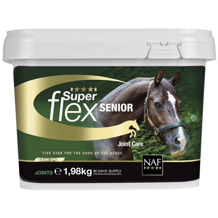 Superflex Senior 1,98kg dans le groupe Compléments alimentaires / Compléments alimentaires pour chevaux / Articulations chez Equinest (NAF1296198-198kg)