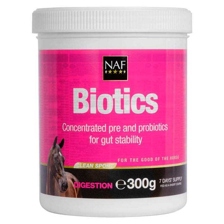 Biotics Pro- & Prebiotiques 300 g dans le groupe Compléments alimentaires / Compléments alimentaires pour chevaux / Estomac & Digestion chez Equinest (NAF13703)
