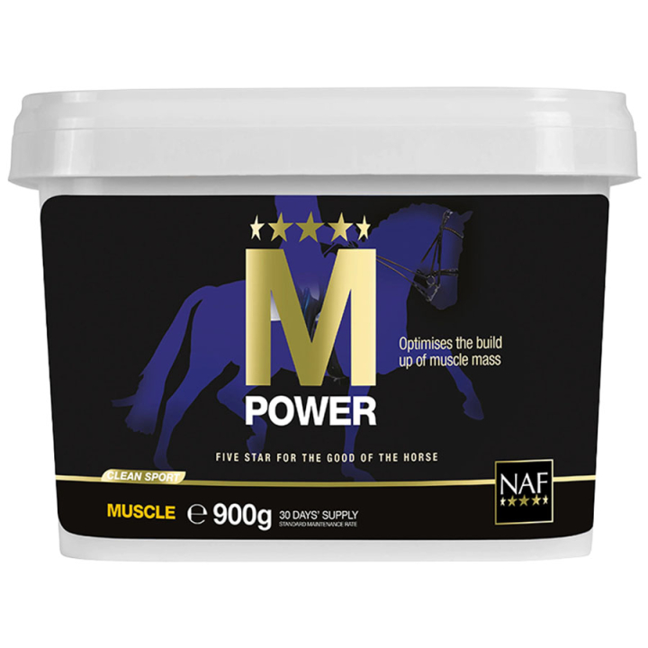 M Power 900g dans le groupe Compléments alimentaires / Compléments alimentaires pour chevaux / Muscles chez Equinest (NAF18809-900)