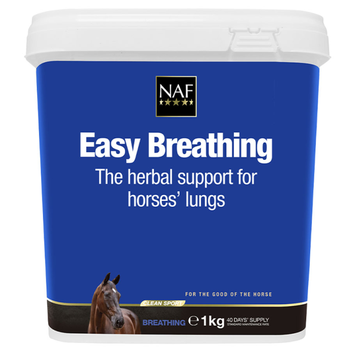 Poudre Easy Breathing 1kg dans le groupe Compléments alimentaires / Compléments alimentaires pour chevaux / Respiration & Voies respiratoires chez Equinest (NAF731-1)