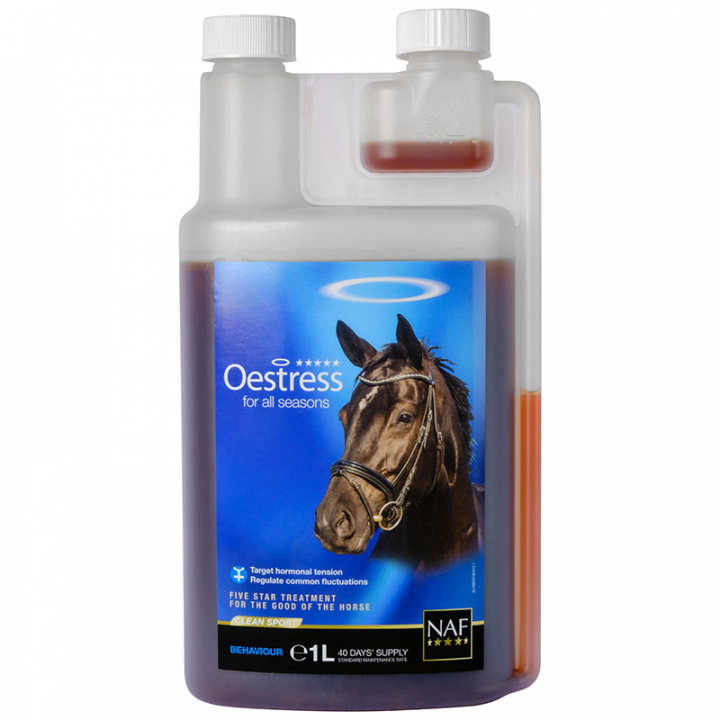Oestress Liquide dans le groupe Compléments alimentaires / Compléments alimentaires pour chevaux / Apaisant chez Equinest (NAF901_r)
