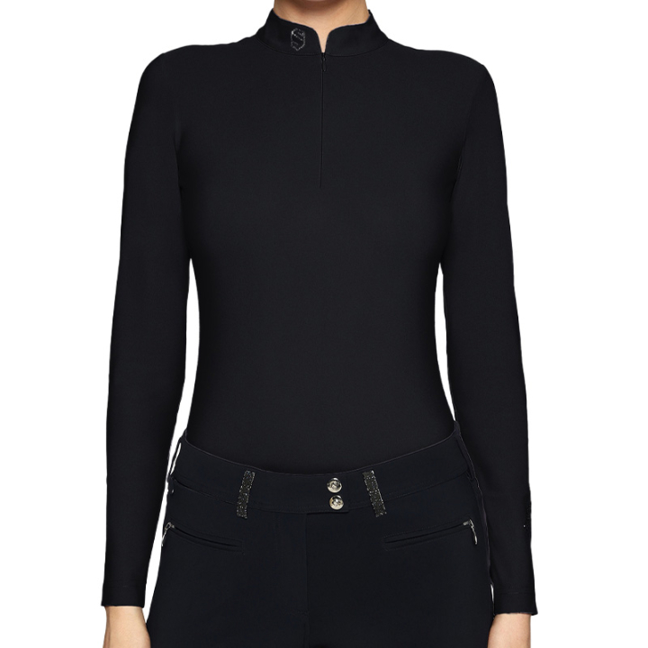 T-shirt fonctionnel Bella Long Sleeves Noir dans le groupe Vêtements d'équitation / Pulls chez Equinest (PFST0426BA_r)