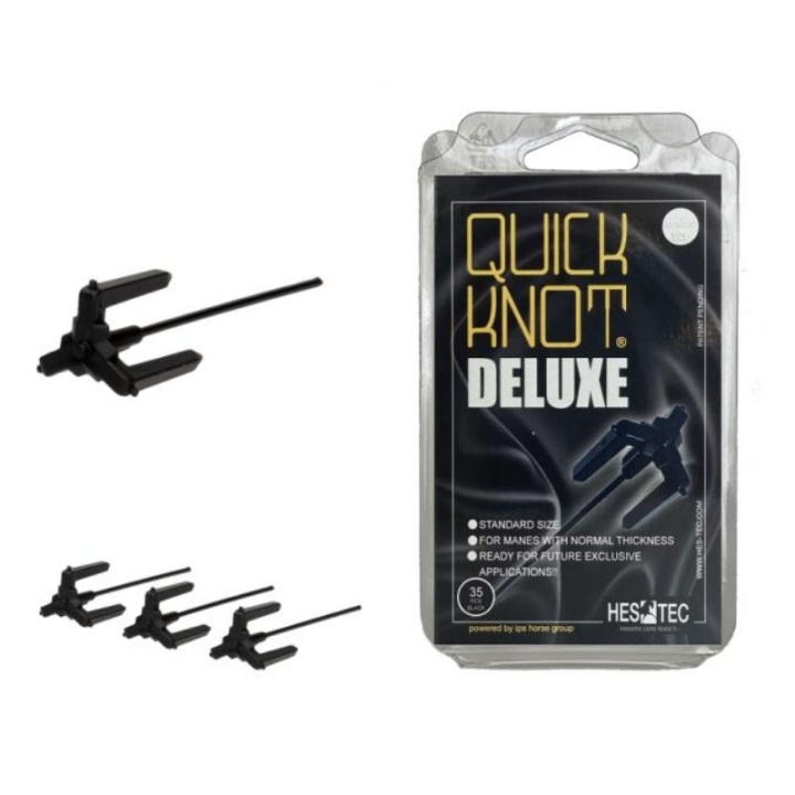 Quick Knot Deluxe Noir dans le groupe Produits de soins / Élastiques & Noeuds pour la crinière chez Equinest (Q4200351BA)