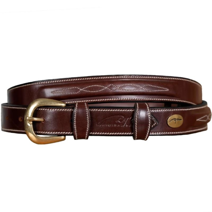 Ceinture Fancy Leather Marron dans le groupe Vêtements d'équitation / Accessoires / Ceintures chez Equinest (RI19BBR10BR_r)