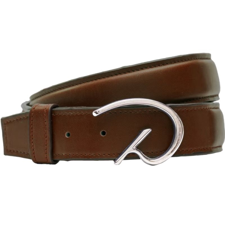 Ceinture en cuir Classic D Marron dans le groupe Vêtements d'équitation / Accessoires / Ceintures chez Equinest (RI19CBR10BR_r)