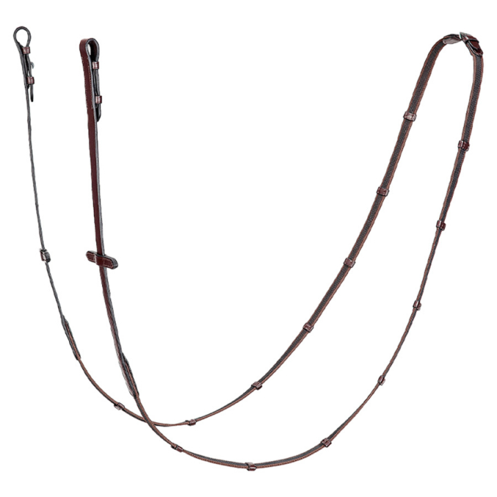 Rênes Anti-Dérapantes Cuir/Caoutchouc Brun dans le groupe Équipement cheval / Rênes / Rênes en caoutchouc chez Equinest (SC013PBJ151BR)