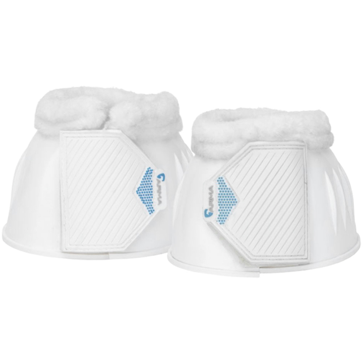 Cloches Glossy PVC Fleece Blanc dans le groupe Équipement cheval / Protections des Membres / Cloches  chez Equinest (SH1028409PWH_r)