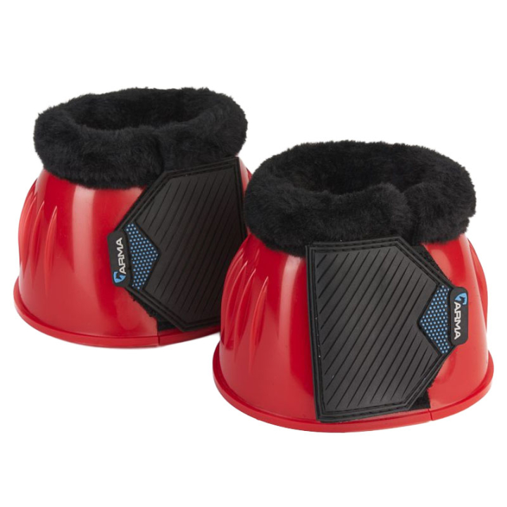 Cloches Glossy PVC Fleece Rouge dans le groupe Équipement cheval / Protections des Membres / Cloches  chez Equinest (SH1028413PRE_r)